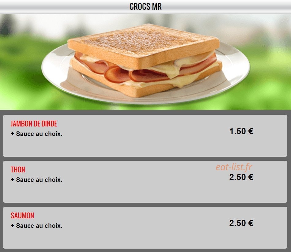 La cantine — carte page 12