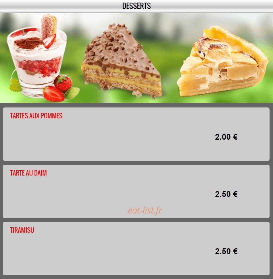 La cantine — carte page 17
