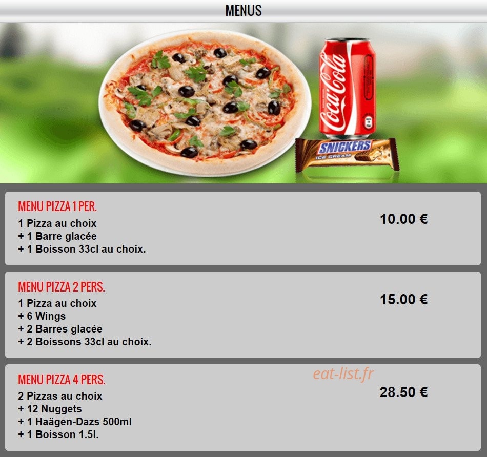 La cantine — carte page 1