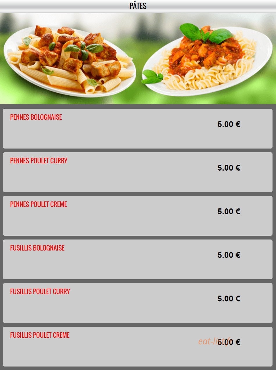 La cantine — carte page 7