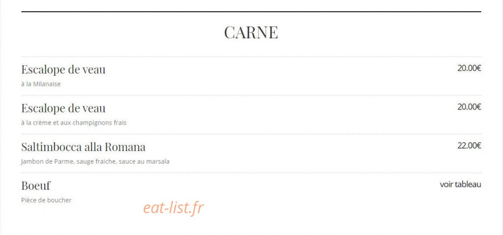 La Casa père & fils — carte page 3