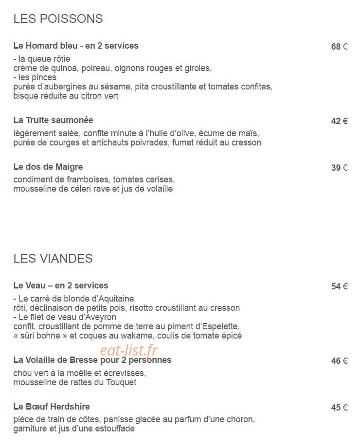 La Casserole — carte page 2