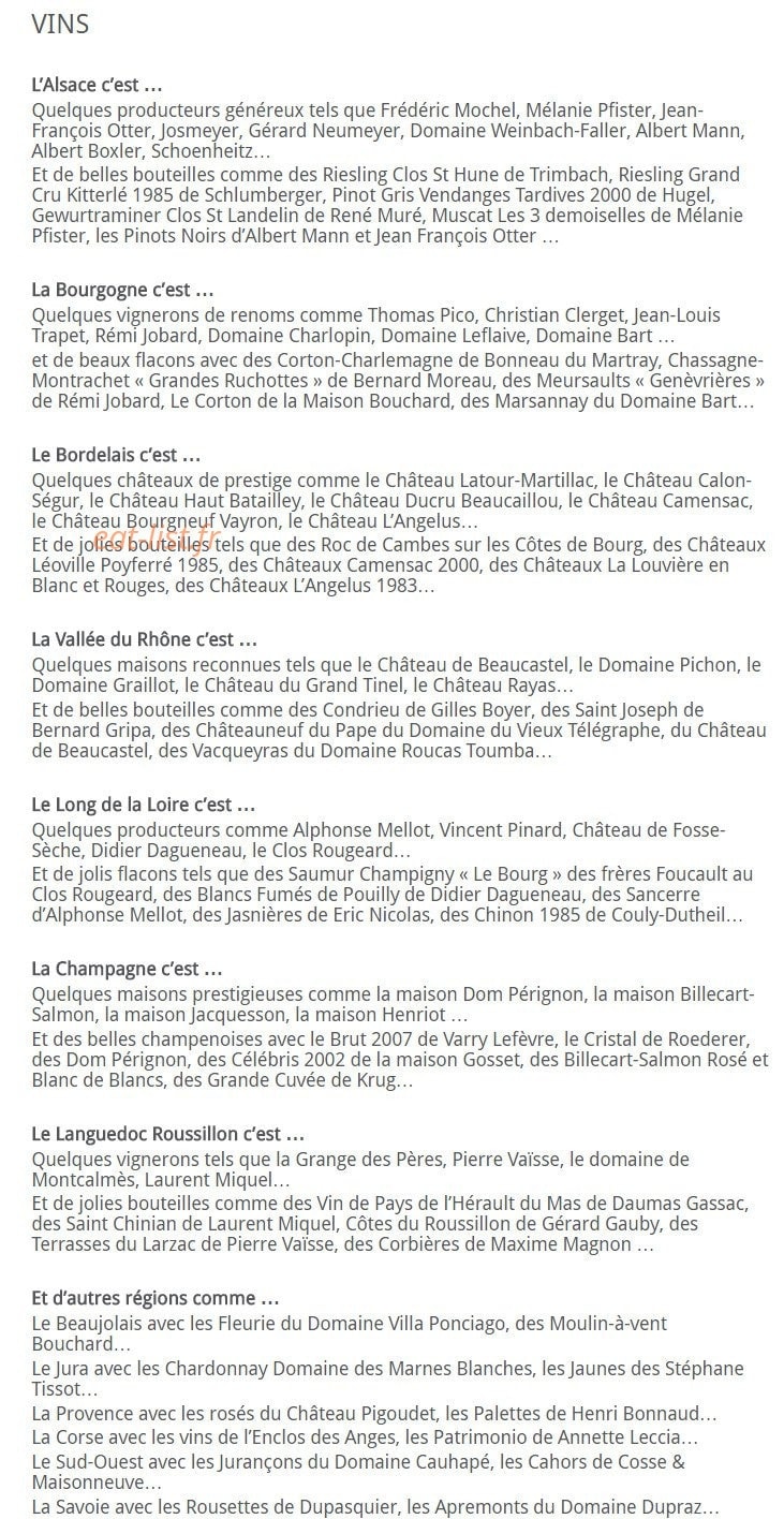 La Casserole — carte page 10