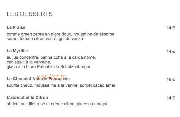 La Casserole — carte page 3