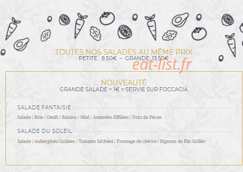 La Fabrique à Miam — carte page 1
