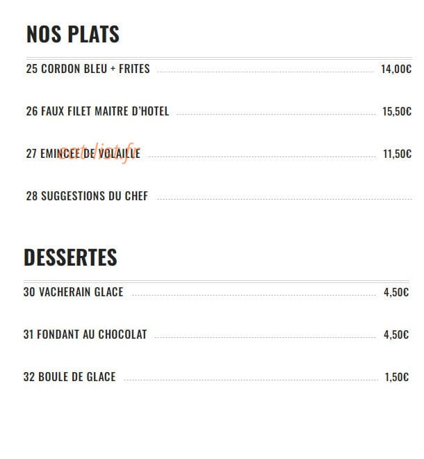 La Mesange — carte page 3