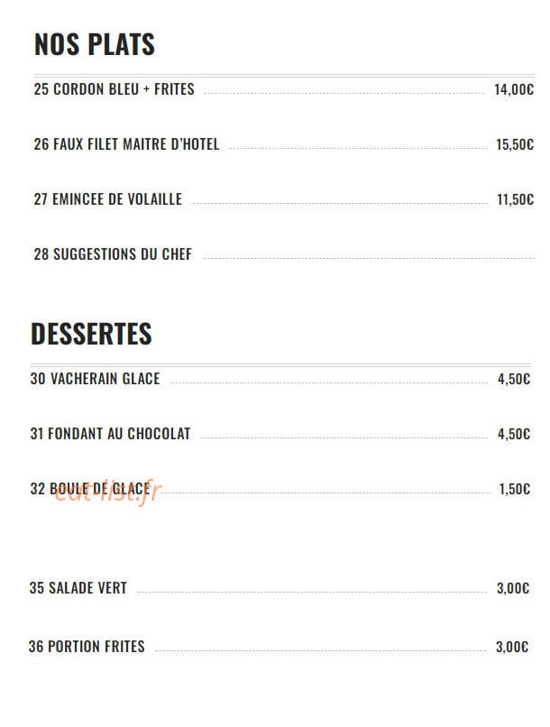 La Mesange — carte page 4