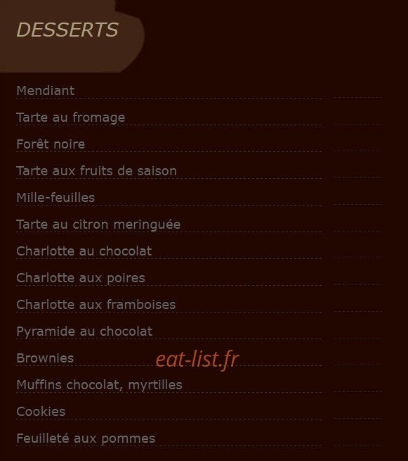 La part Thé — carte page 6