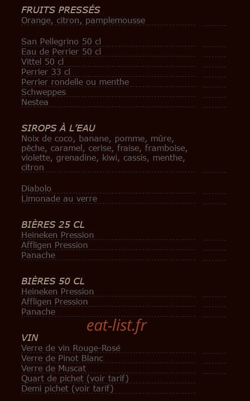 La part Thé — carte page 4