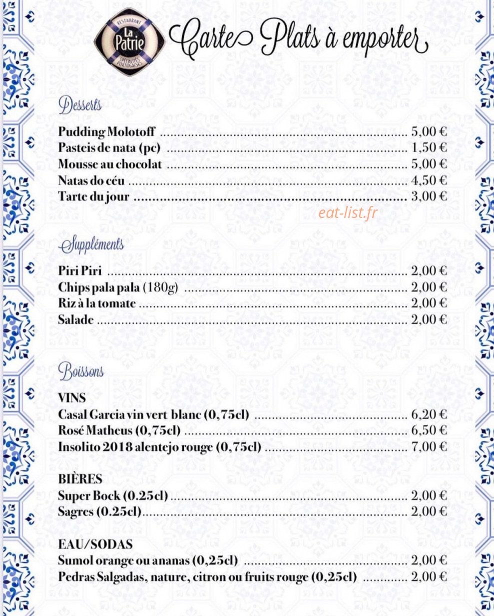 La Patrie — carte page 2