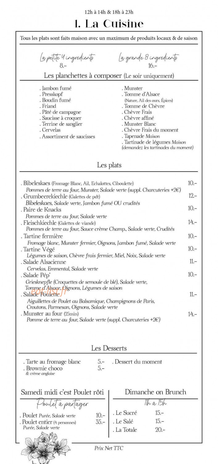 La Pépinière — carte page 1