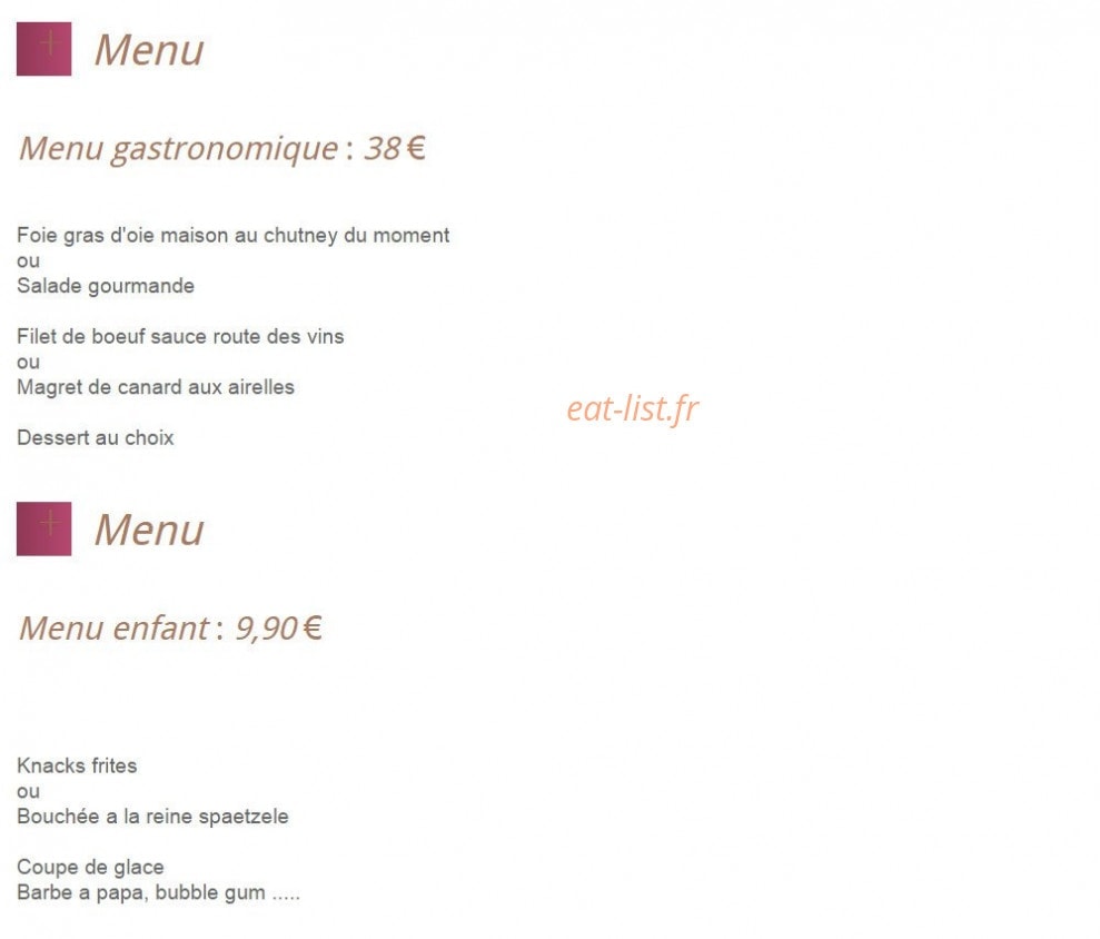 La Petite Alsace — carte page 3