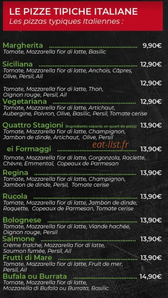 La Pizza di Gino — carte page 1