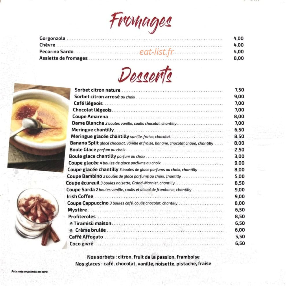 La Sarda — carte page 4