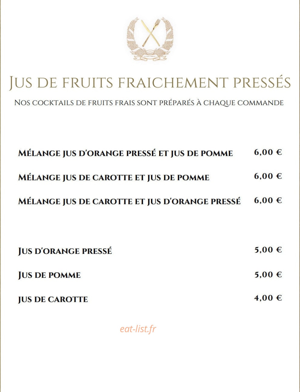 La Table Afghane — carte page 10