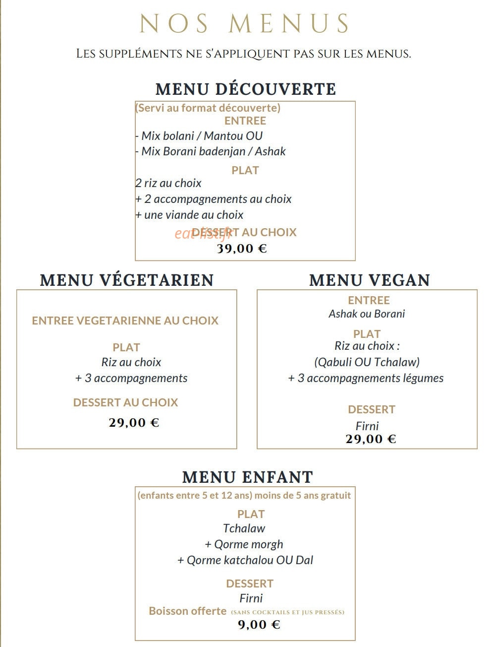 La Table Afghane — carte page 7