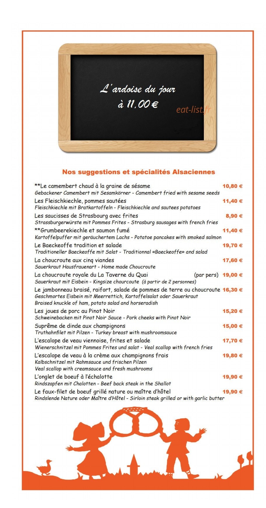 La Taverne Du Quai — carte page 3