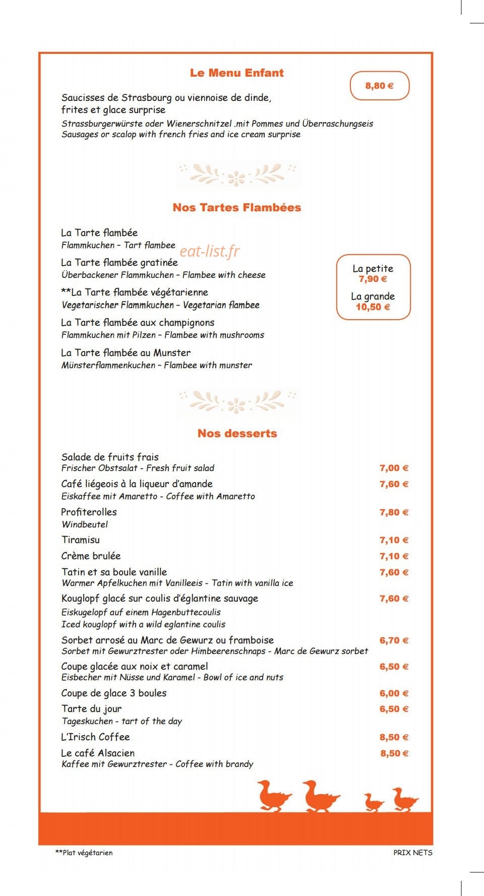 La Taverne Du Quai — carte page 4