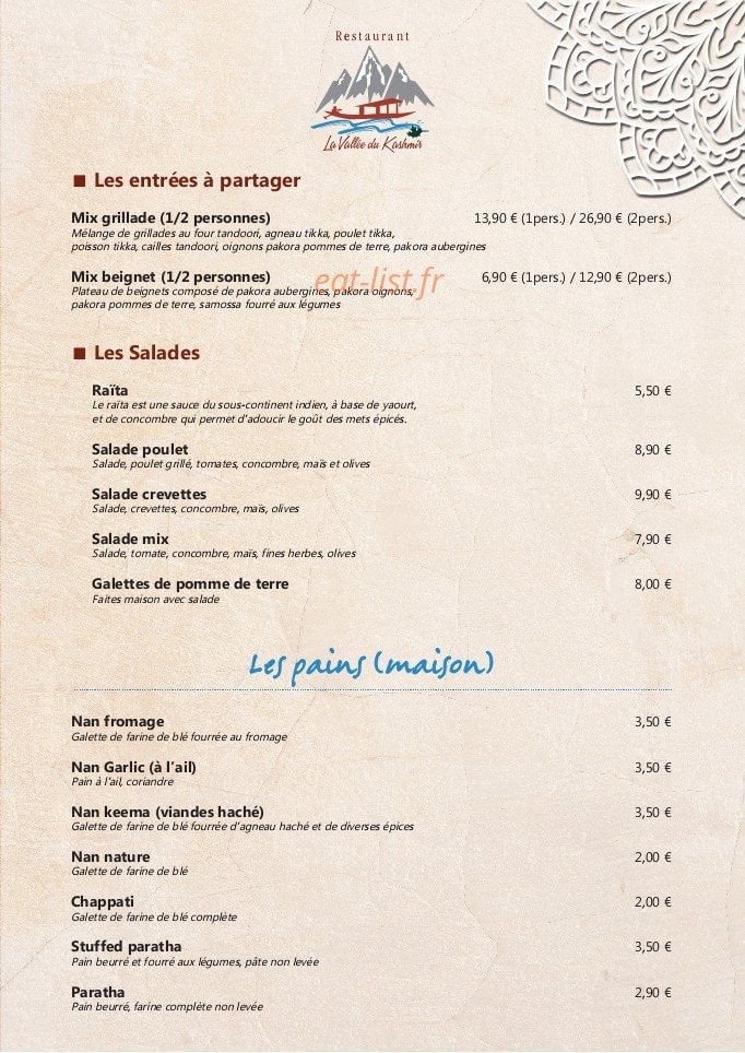 La Vallée du Kashmir — carte page 3