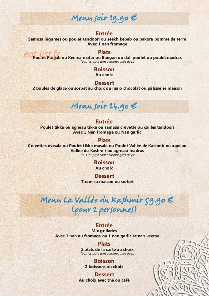 La Vallée du Kashmir — carte page 9