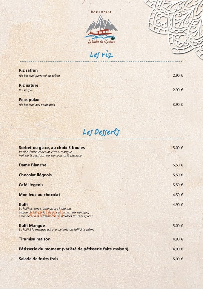 La Vallée du Kashmir — carte page 7