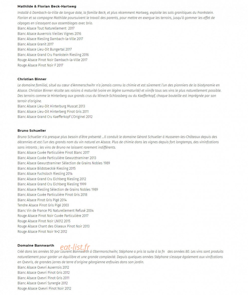 La Vieille Enseigne — carte page 8