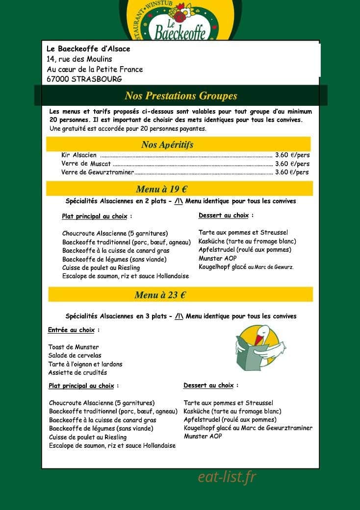 Le Baeckeoffe d'Alsace — carte page 3