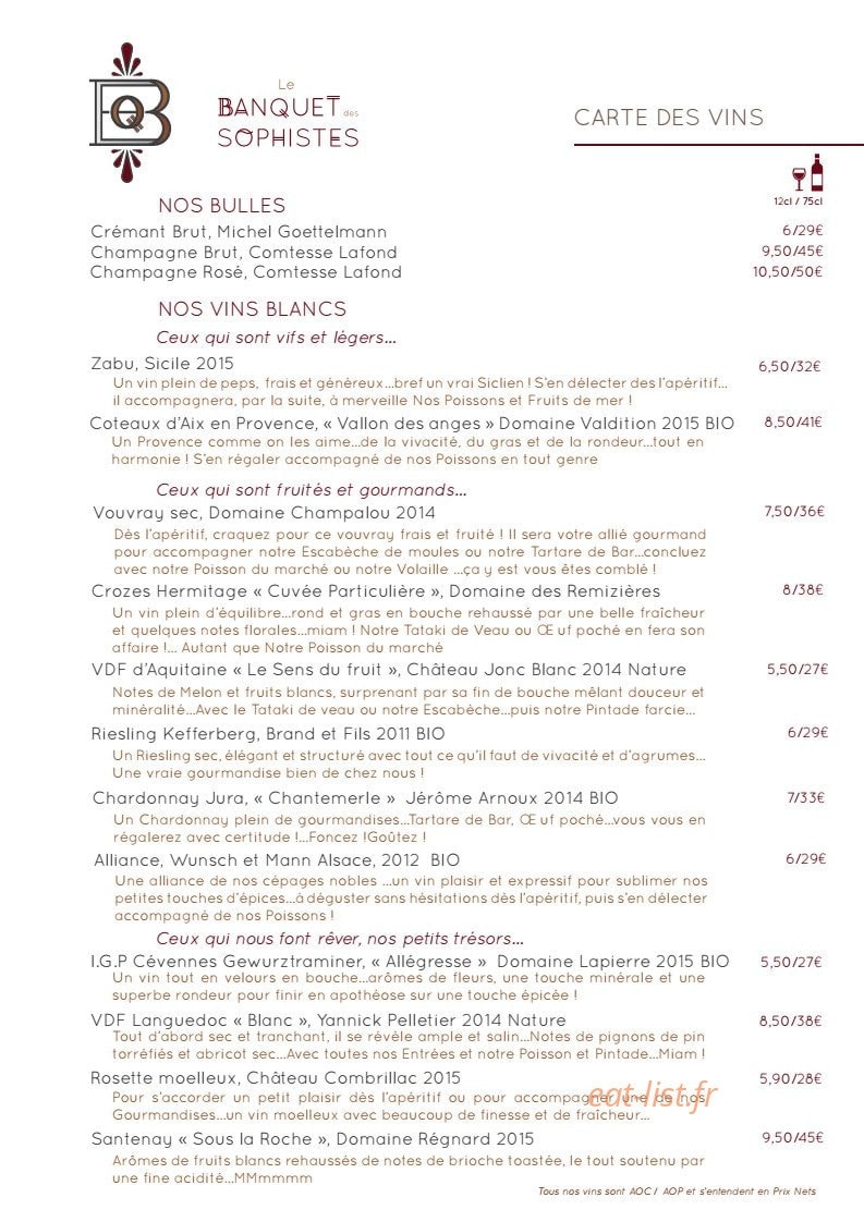 Le Banquet des Sophistes — carte page 2