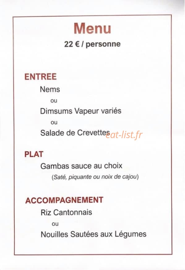 Le Beijing — carte page 1