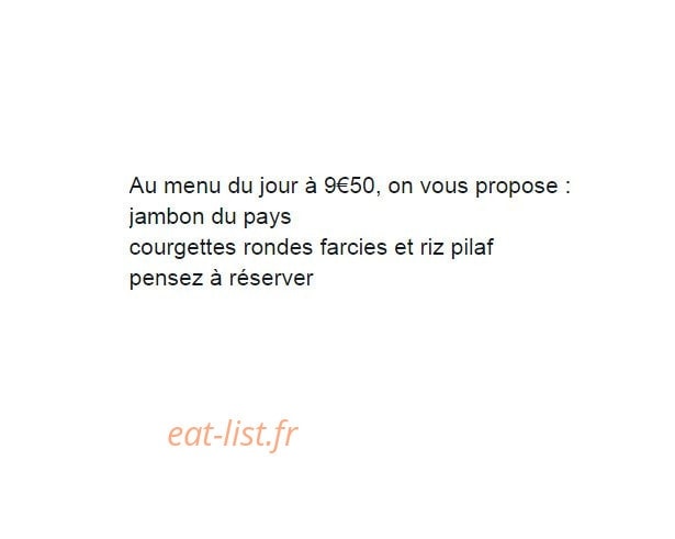 Le Bistronome — carte page 3