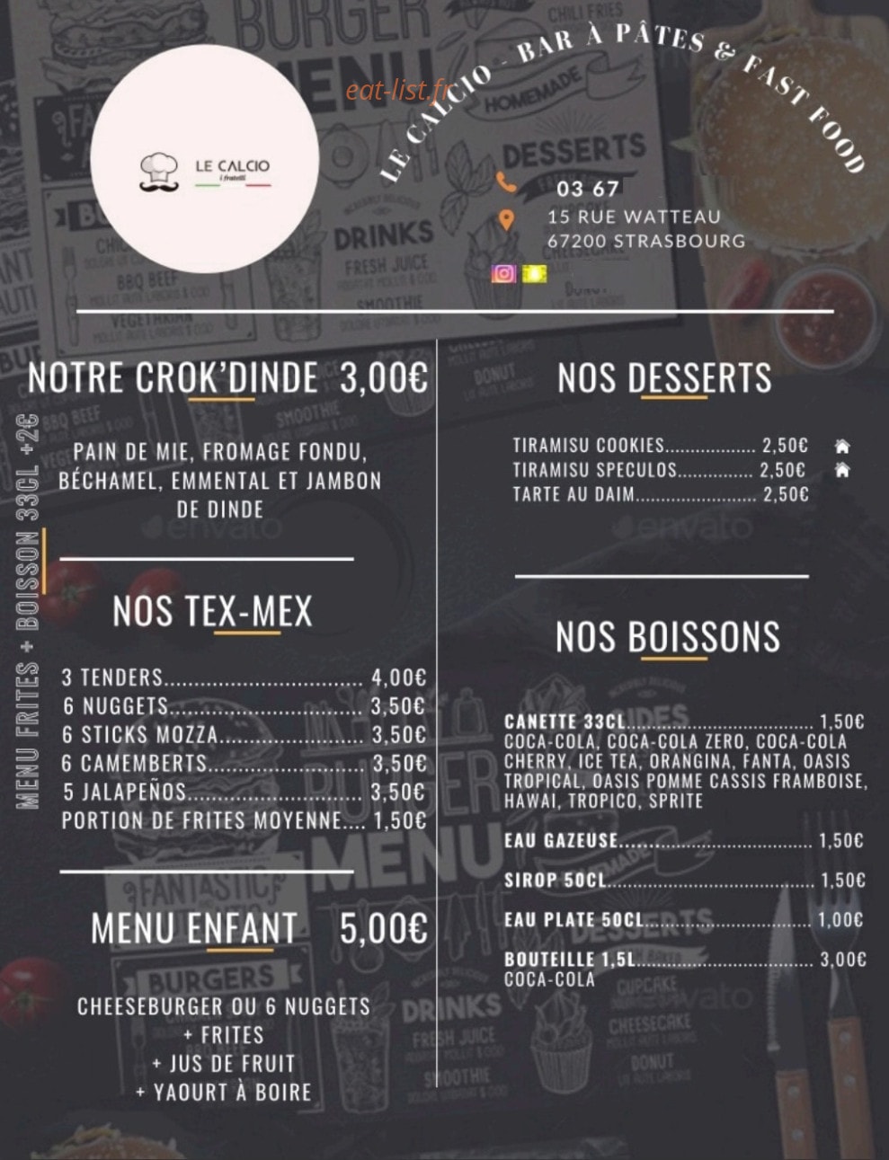Le Calcio — carte page 3