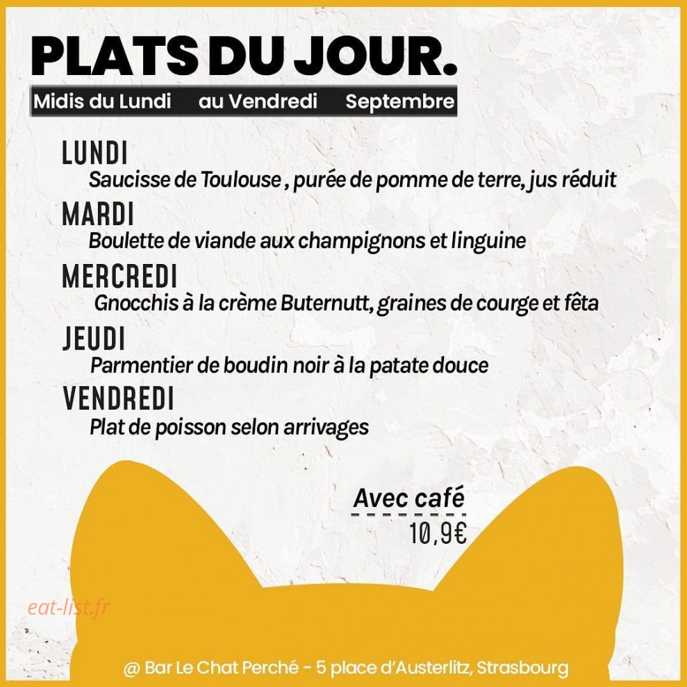 Le Chat Perché — carte page 1