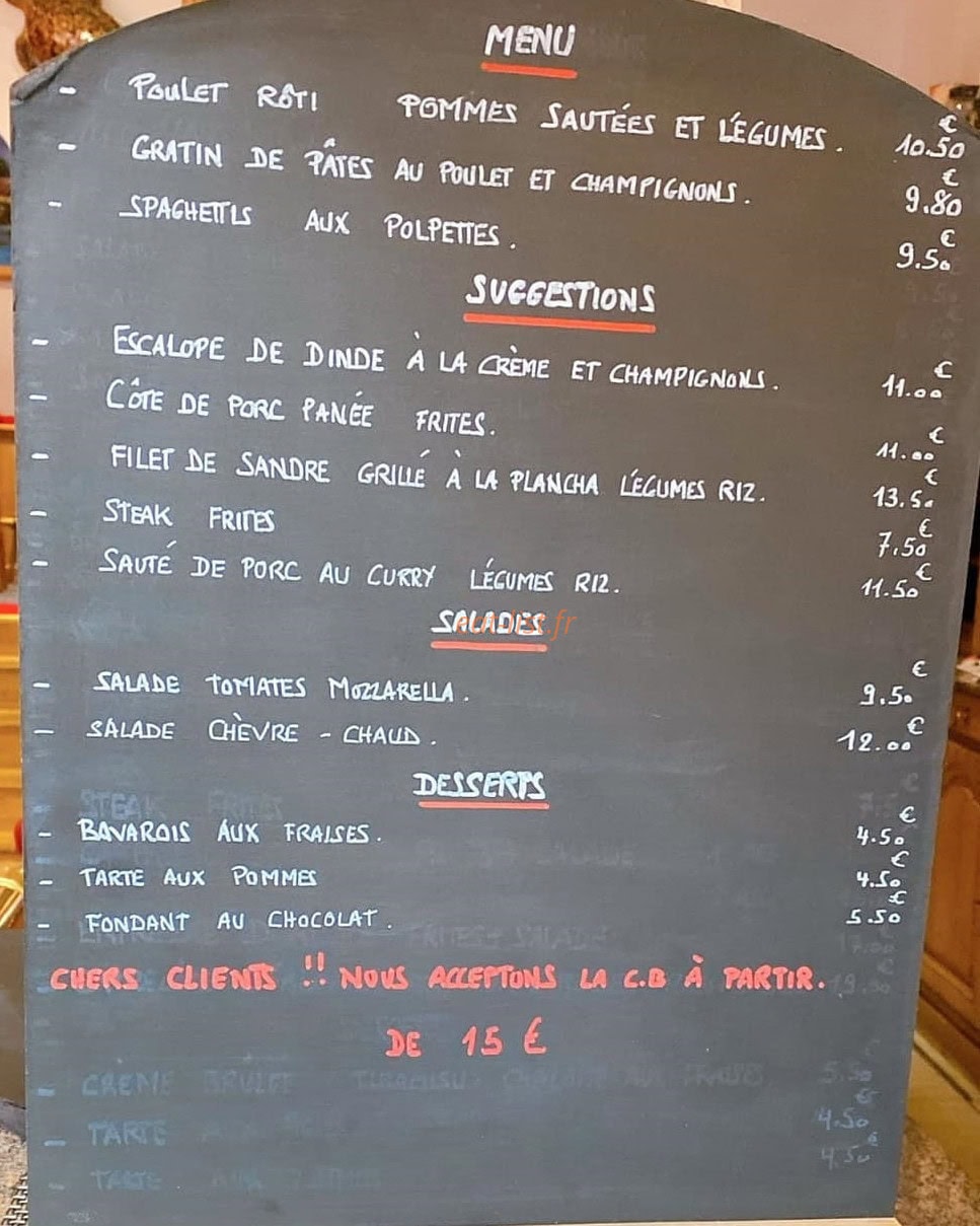 Le Cintra — carte page 1