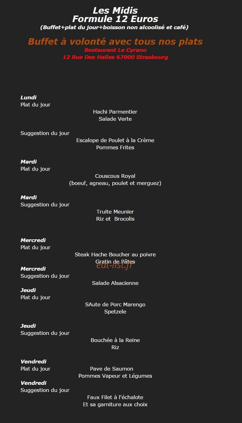 Le Cyrano — carte page 4