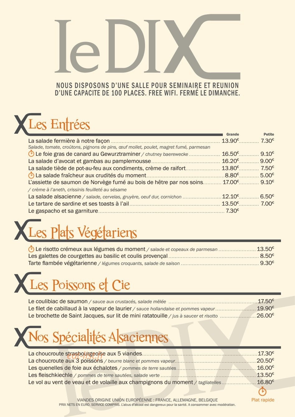 Le dix — carte page 1