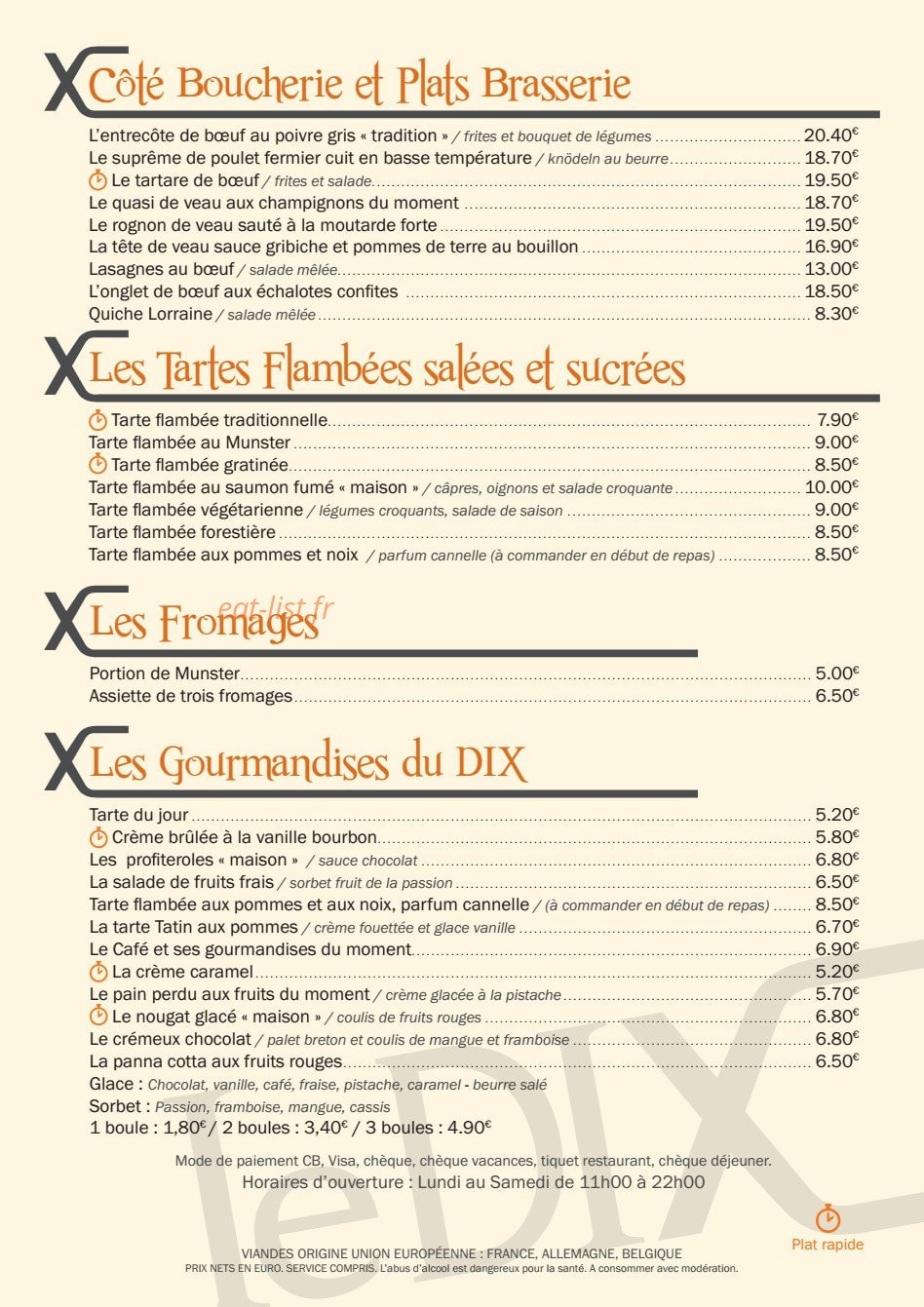 Le dix — carte page 2