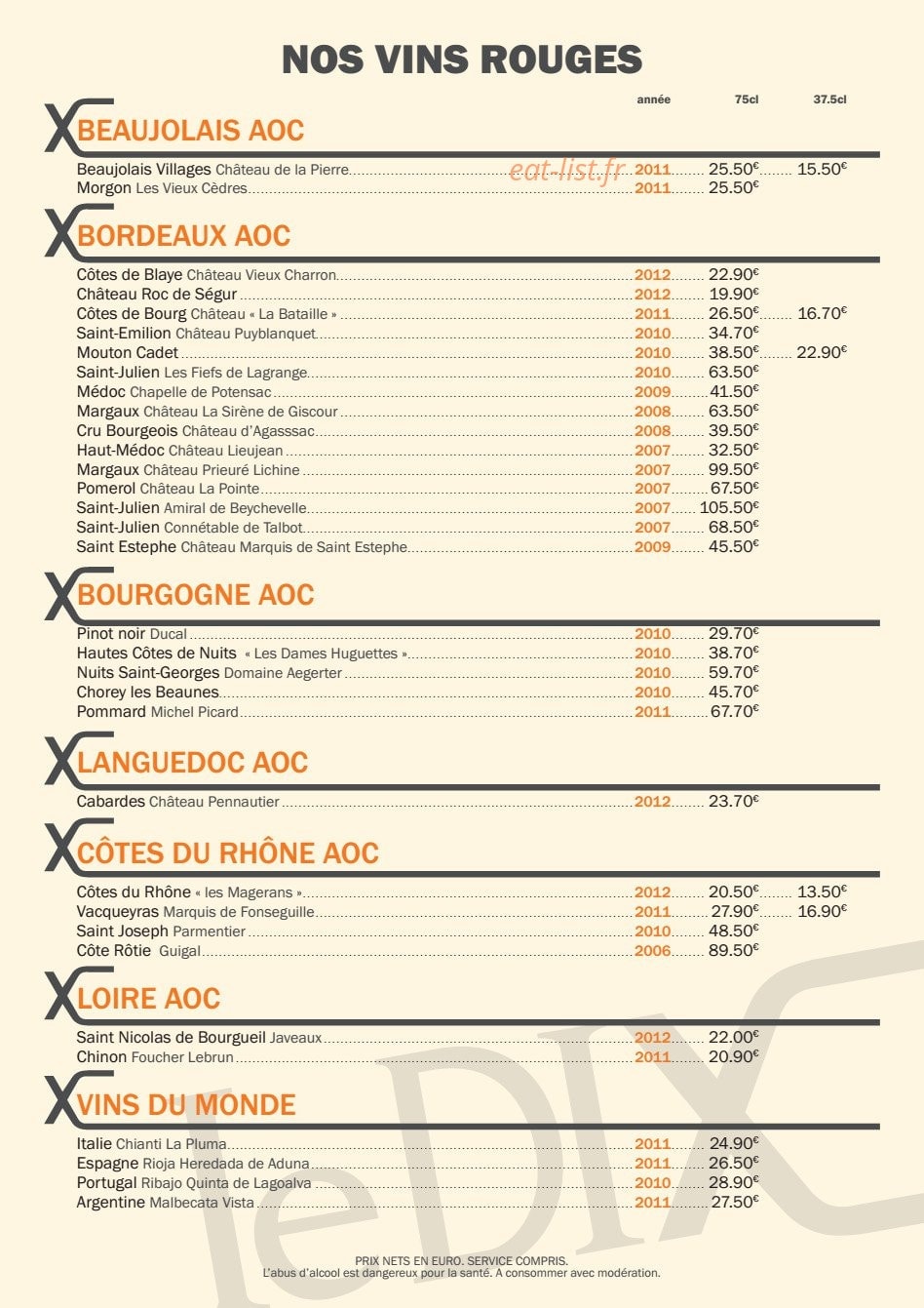 Le dix — carte page 9