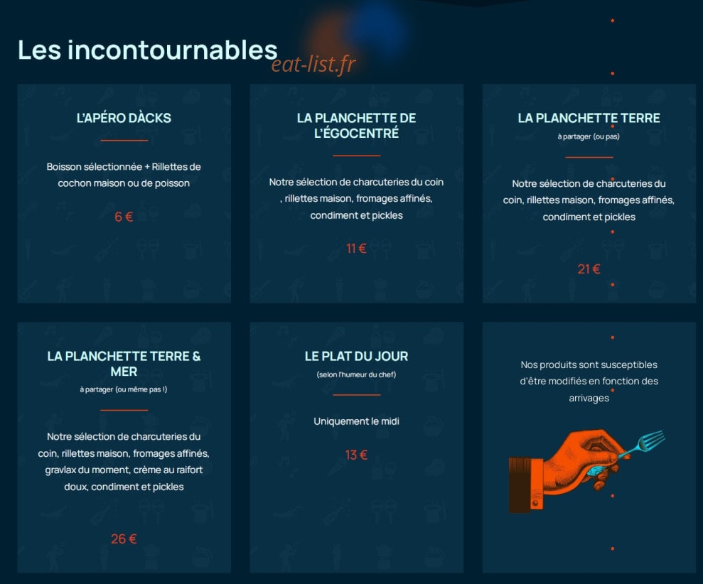 Le Frech Dacks — carte page 1