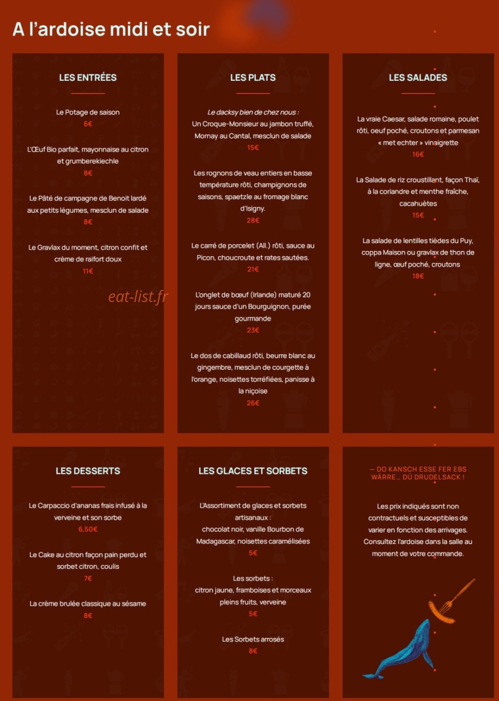 Le Frech Dacks — carte page 2