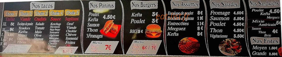 Le Gourmet Voyageur — carte page 1