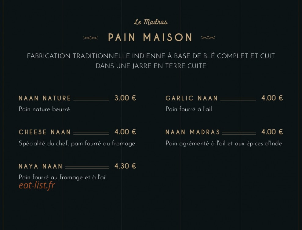 Le Madras — carte page 3