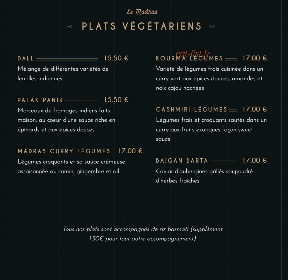 Le Madras — carte page 9