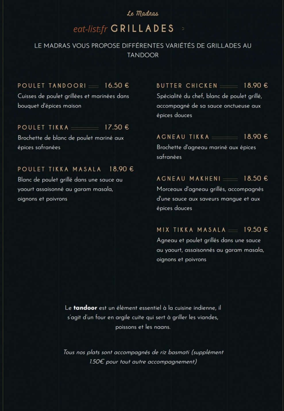 Le Madras — carte page 7