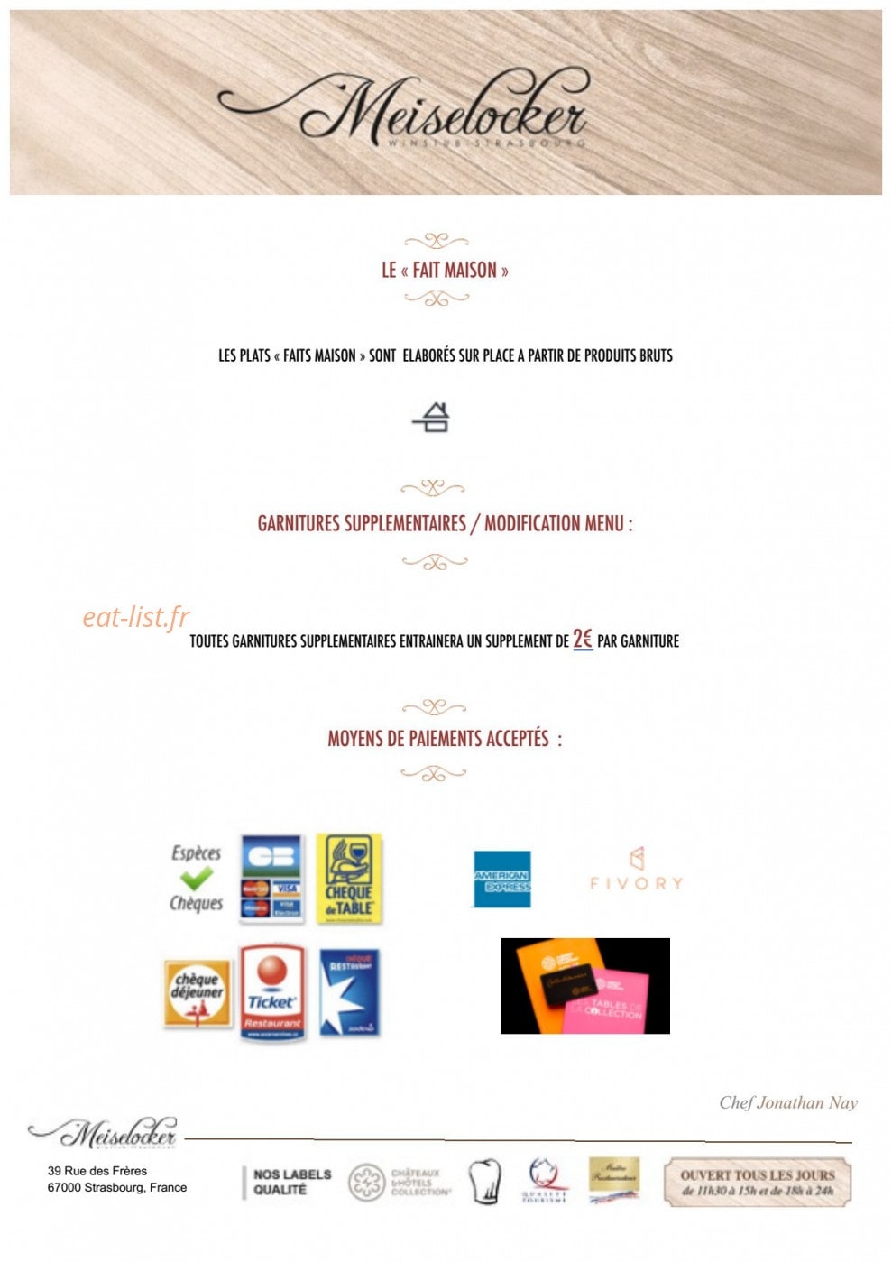 Le Meiselocker — carte page 13