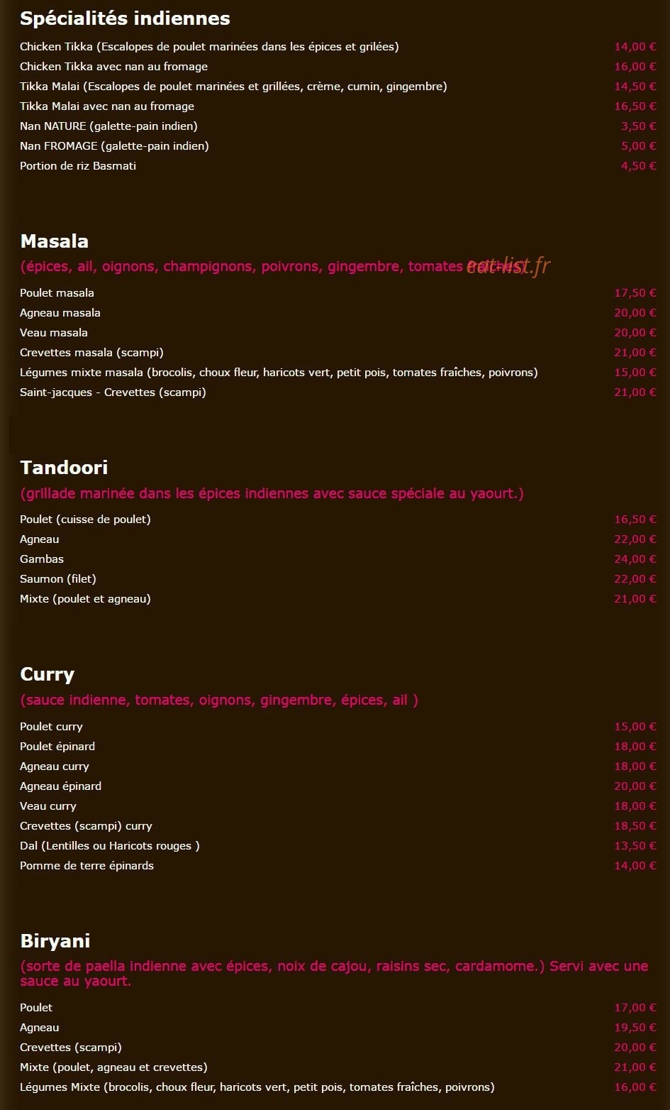 Le New Capri — carte page 2