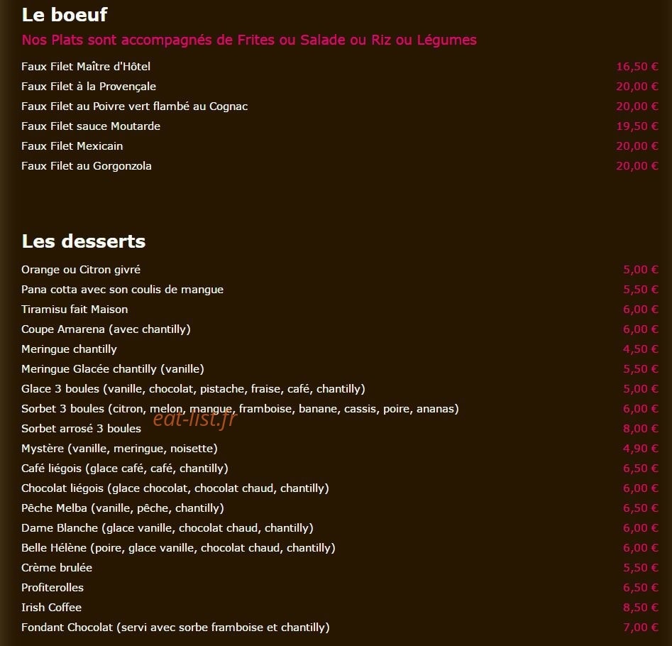 Le New Capri — carte page 4