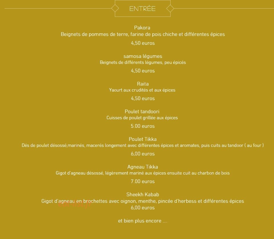 Le New Delhi — carte page 1