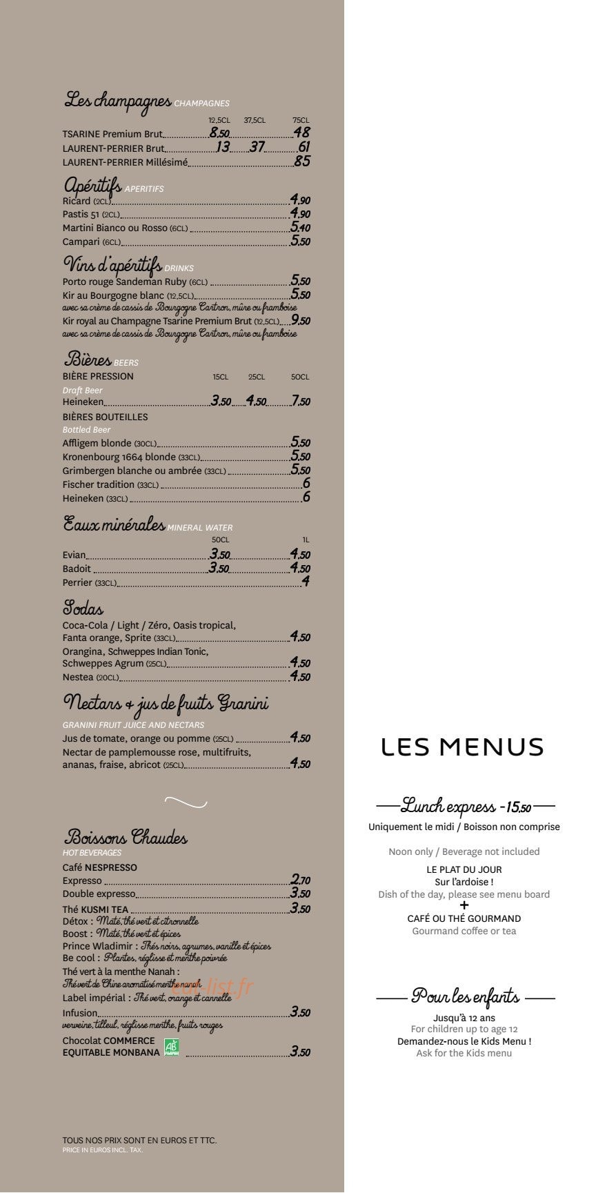 Le Novotel — carte page 2
