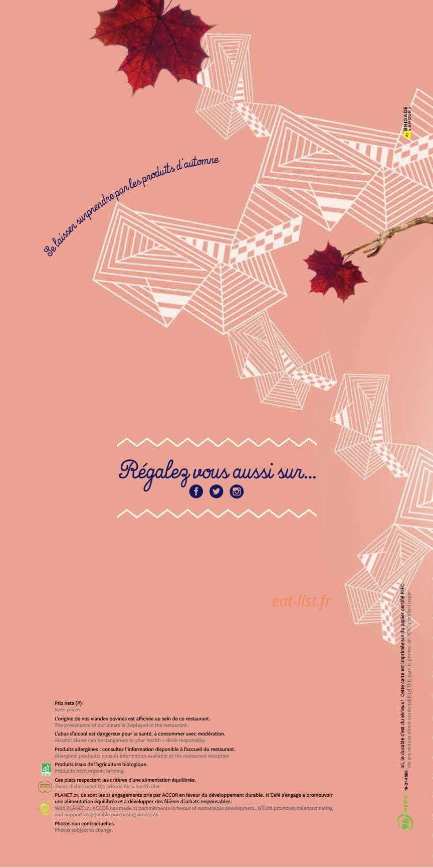 Le Novotel — carte page 8