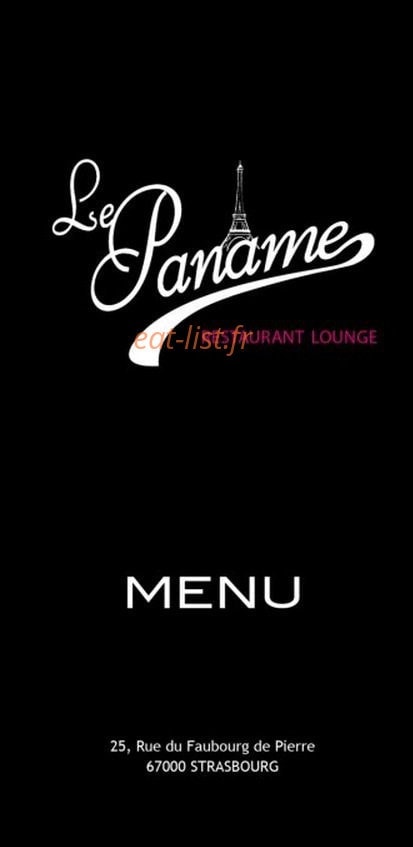 Le Paname — carte page 1